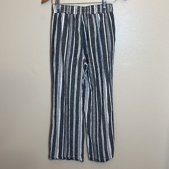 BRIGGS Straight Leg Striped Linen Blend Pant - Picture 5 of 9
